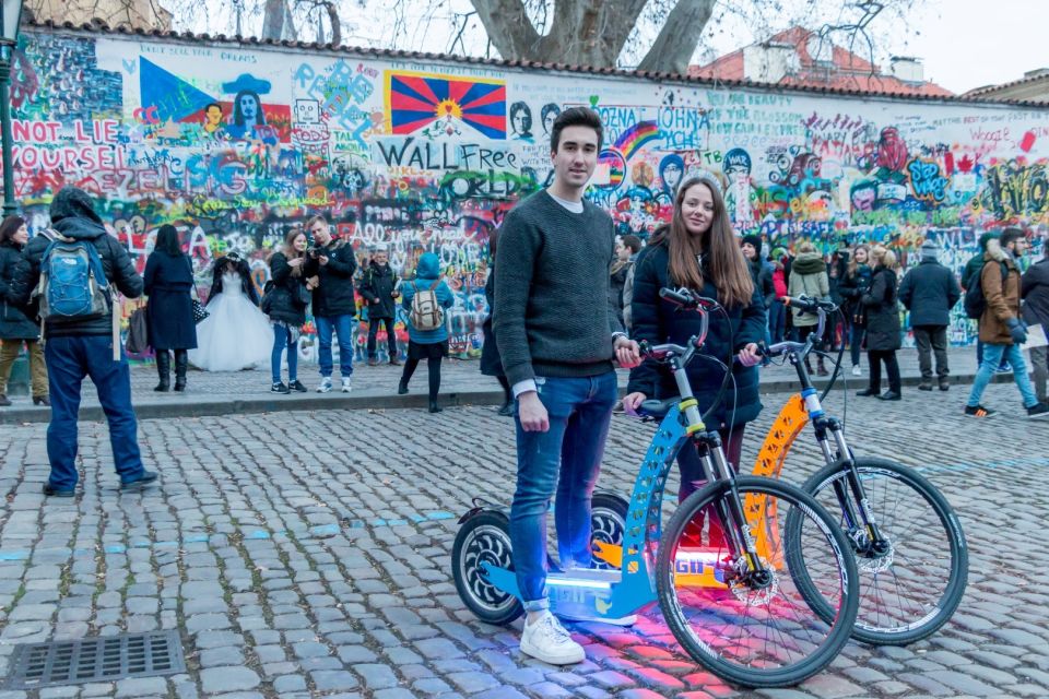 Prague: Tour by Electric Scooter or Cruiser eBike - Kafka Museum, Rudolfinum, and Pařížská Street style