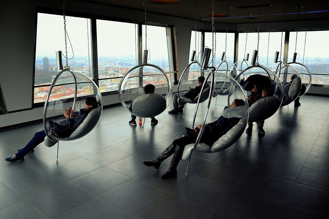 Prague TV tower - Observatory - The ride up and the included film: making the tower make sense