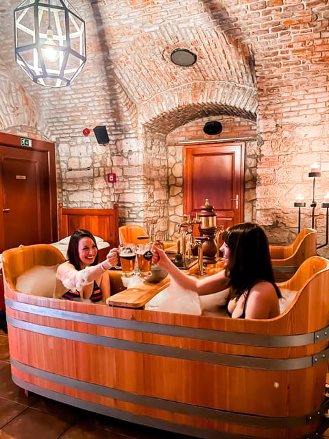 Prague: Ungelt Bernard Beer Spa with Beer & Optional Massage - Your Take-Home Bottle and Completion Certificate