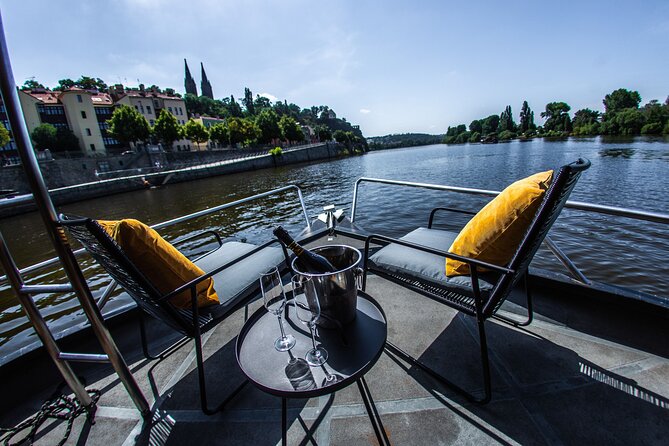 Prague YachtBoat CLASSIC cruise with Unlimited Beer or Prosecco - Prague Castle from the river: how this changes your perspective