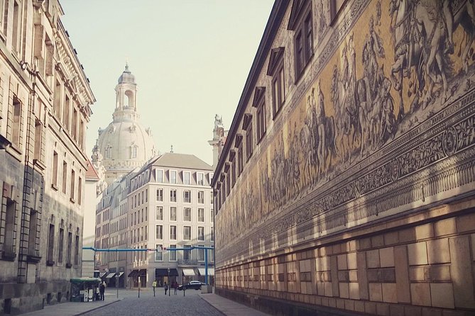 Private Dresden day trip from Prague by Mercedes van - Brühl’s Terrace and the Church of Our Lady: Elbe views plus the story of a rebuilt city