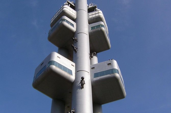 Private Prague Cold War Walking Tour - Žižkov Television Tower: a brutalist photo stop with perspective