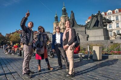 Private Prague Introduction Walking Tour - Church of Our Lady before Týn: Gothic Needles Pointing Up