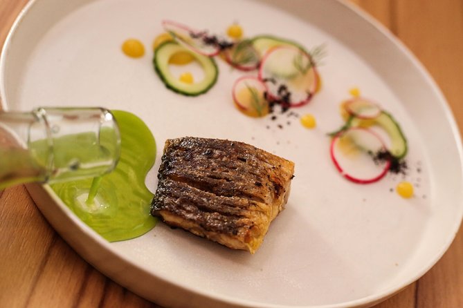 Savor 10 Course Dinner in Chef’s Kitchen - The edible painting dessert: the final course that turns food into art