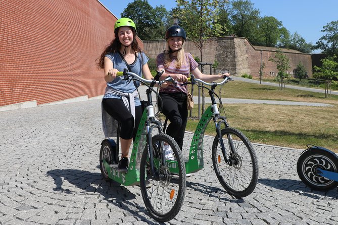 Scenic Panoramic views e-Scooter/ eBike Guided Tour of Prague - The first stretch: Charles Bridge area, Lennon Wall, and Kampa