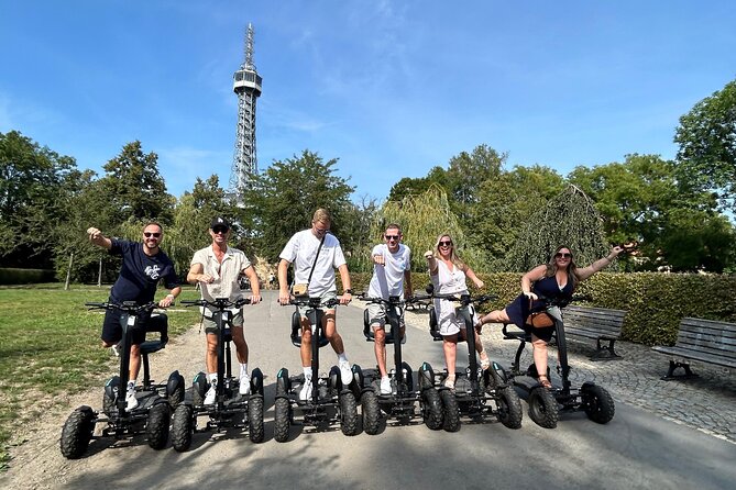 Scooter tours to Prague Castle and views. - Getting set up at Míšeňská 72: scooters, helmets, and a real briefing