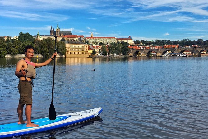 Stand-Up Paddleboarding on the Vltava River in Prague - Charles Bridge views without the stuck-in-a-crowd feeling