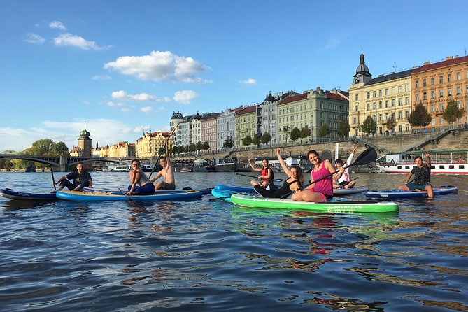 Stand-Up Paddleboarding on the Vltava River in Prague - Getting started at Yacht Club CEREPodolské Nábřeží (and finding it fast)
