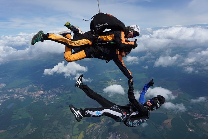 Tandem Skydiving Adventure in Prague - The Jump Moment: Freefall for About a Minute
