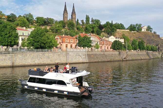 VIP Prague YachtBoat ONE Experience: All-You-Can-Drink - Landmark views you’ll actually want to stay for: Prague Castle, Vyšehrad, and Old Town