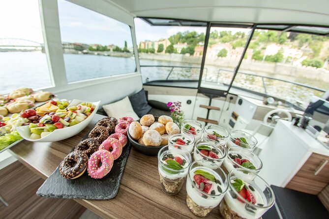 VIP Prague YachtBoat ONE Experience: All-You-Can-Drink - Food, grill, and fridge space: the part that can be a win or a letdown