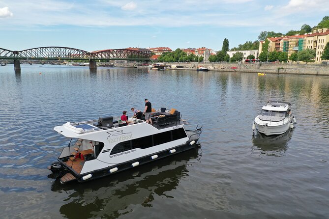 VIP Prague YachtBoat ONE Experience: All-You-Can-Drink - Service style on a private yacht: captain Karen and the group-first feeling